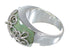 Authentic Sterling Silver Turquoise Ring Size 7-1/4 RX81191